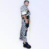 checkered queens suit